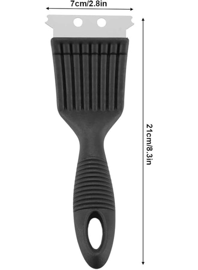 zoba Grill brush with copper bristles and a handle, high-performance steel brush with a non-slip handle for cleaning all gas grills and charcoal stoves, durable and heat-resistant - Image 2